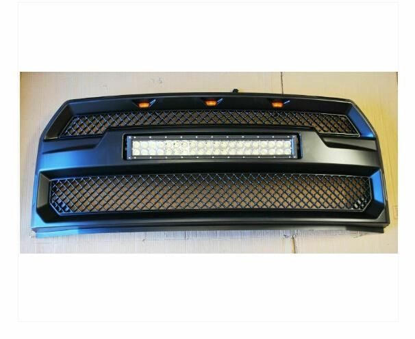 ABS with LED Light Bar Front Grille for Ford F150 15-17