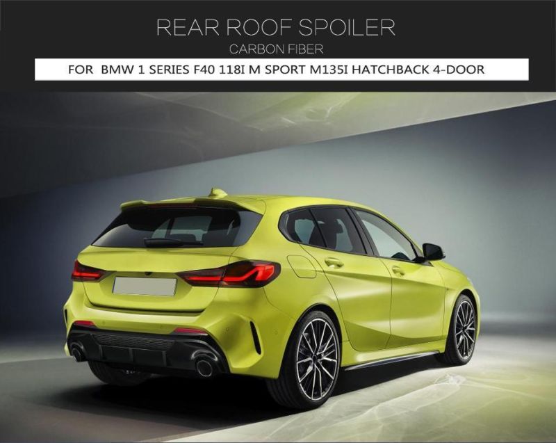 Carbon Fiber F40 Rear Roof Spoiler for BMW 1 Series 118I M Sport M135I Hatchback 4-Door 2020-2022