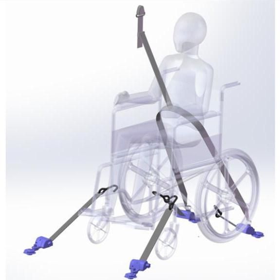 Wheelchair Tie Down System for The Disabled (X-801-1)