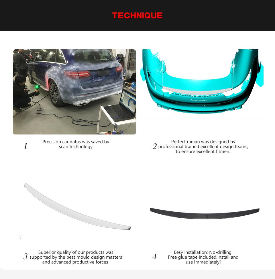Dry Carbon Fiber Car Trunk Wing Lip Spoiler for Porsche Panamera Hatchback 4-Door 2017-2021