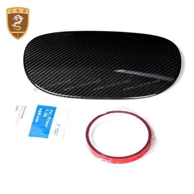Matte Black Carbon Fiber Fuel Tank Cover for Pors-Che Macan 2014 up to Now