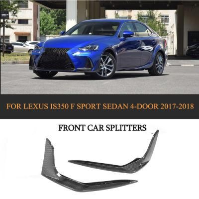 Carbon Fiber Front Splitters for Lexus Is350 F Sport Sedan 4-Door 17-18 (Fits: IS F Sport)