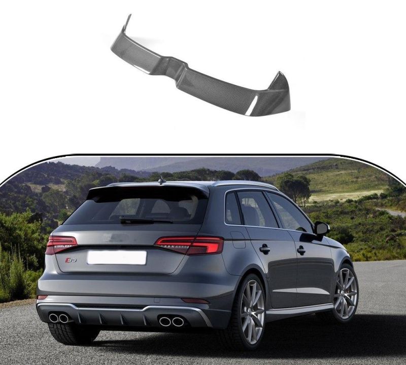 Audi S3 RS3 Typ 8V A3 Carbon Fiber Auto Rear Spoiler 2016