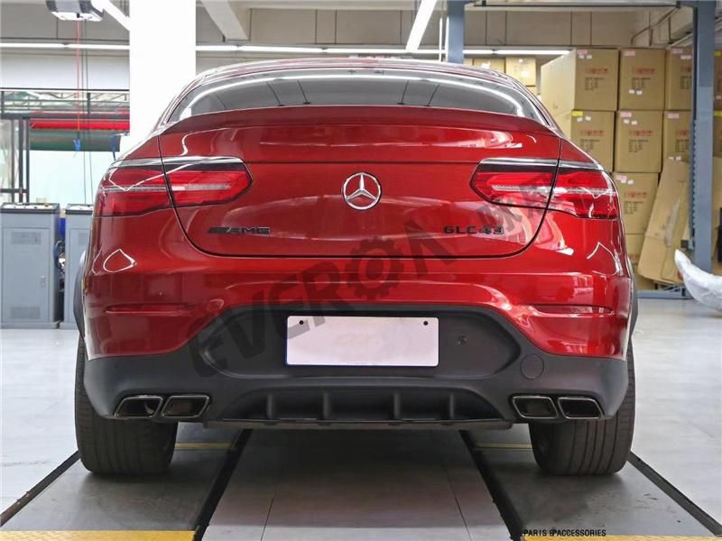 C253 Glc63 Coupe Rear Diffuser Bumper Diffuser for Benz Glc Coupe C253 2016-2019