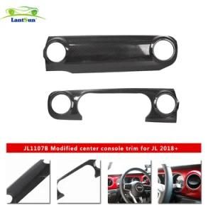 Modified Center Console Trim Air Vent Cover Trim (Sahara) for Jeep Jl Jk for Wrangler 2018+ Lantsun Jl1107 ABS