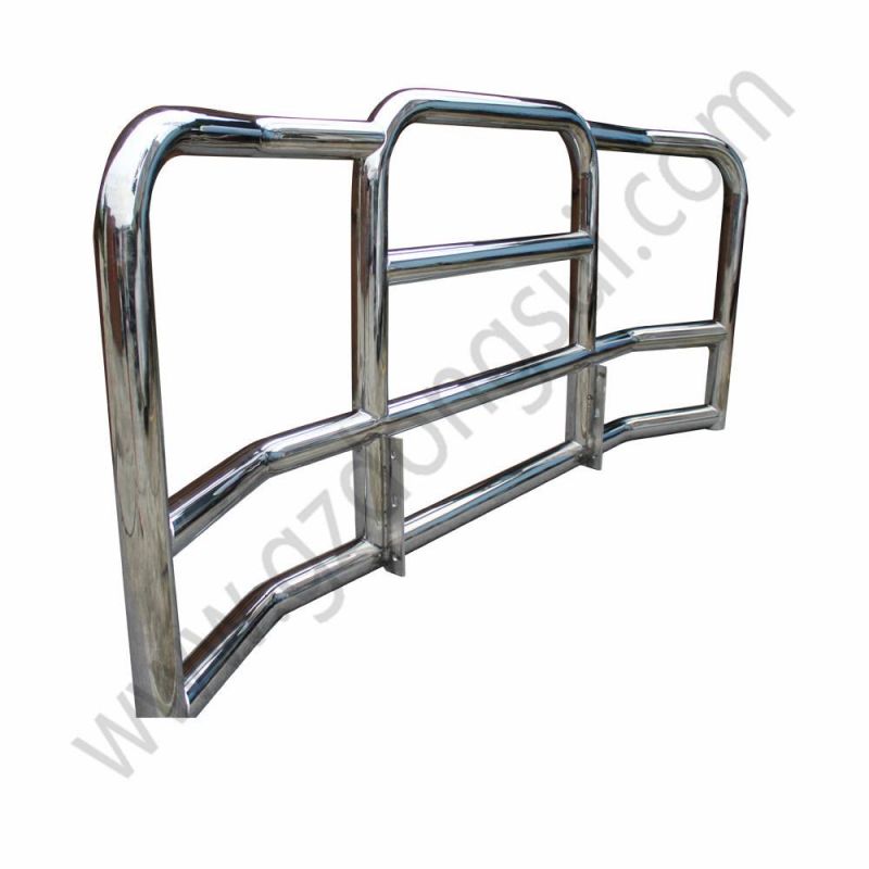 American Truck Parts 304 Stainless Steel Semi Truck Bumper Deer Grille Guard for Freightliner Cascadia Volvo Vnl Kenworth T680 with Brackets