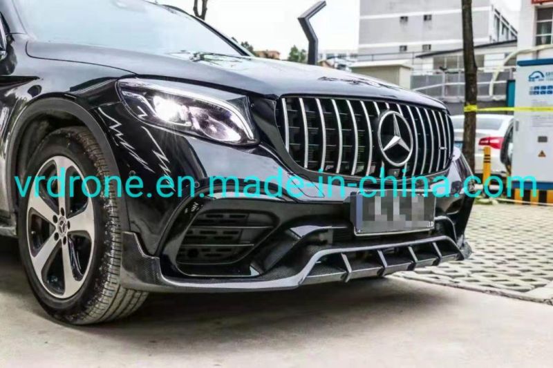 Benz Glc 63 Glc Carbon Fiber Car Part for Coupe Topcar Front Lip CF Car Parts