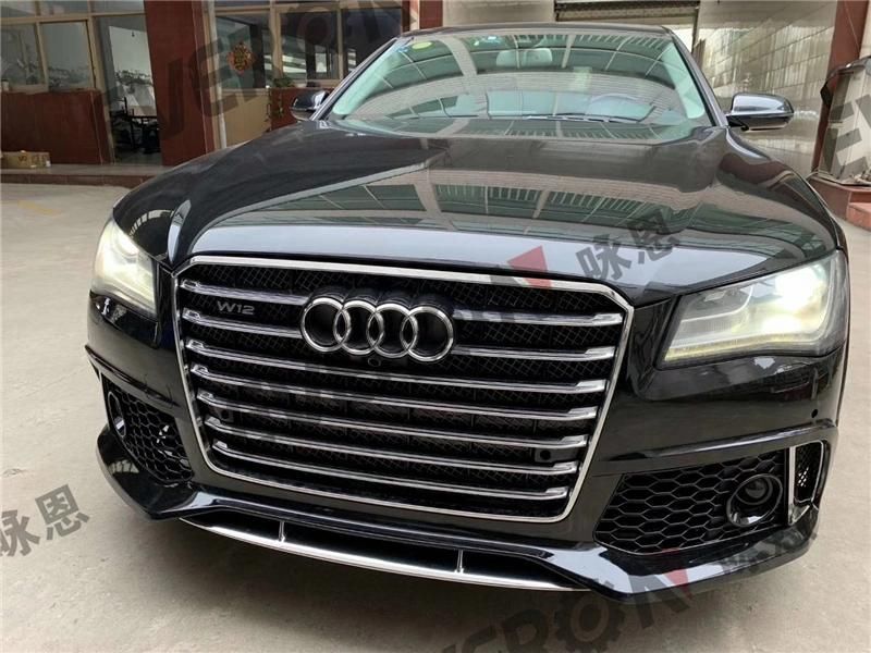 Upgrade RS8 Auto Body Kits Front Bumper Assy with Grille for Audi A8 W12 D4 D5 2011-2018