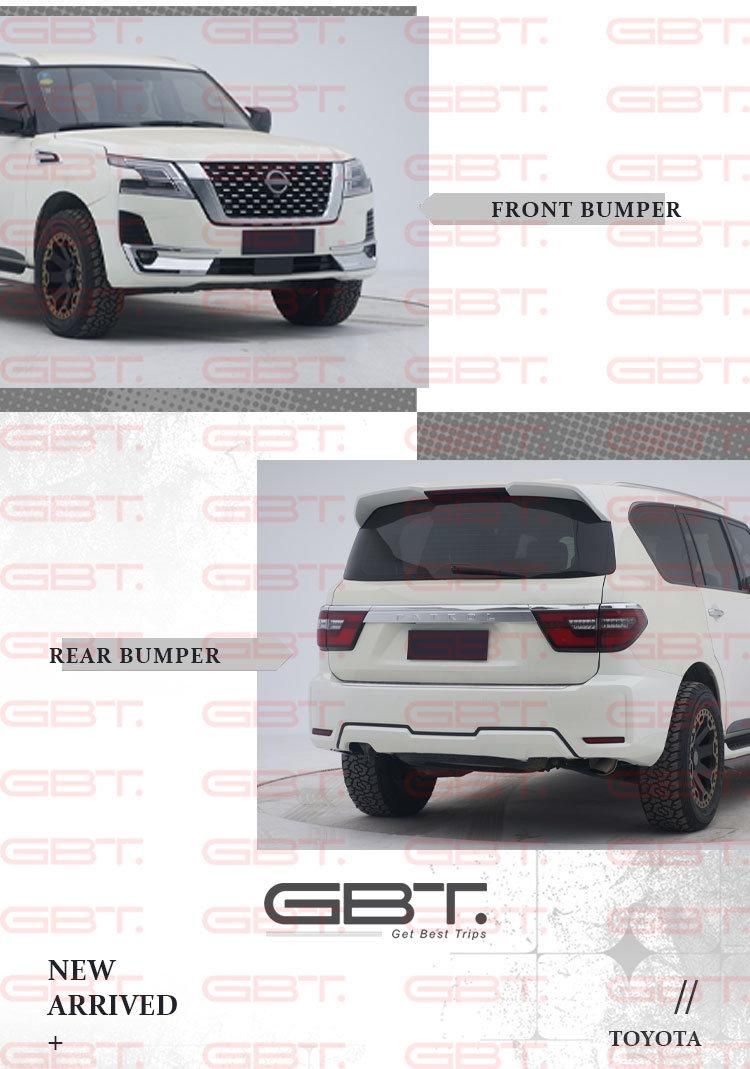 Gbt High Quality Car Modification Full Body Kit for 2016-on Nissan Patrol Y62 2020 Upgrade Headlight Grilles Bumpers