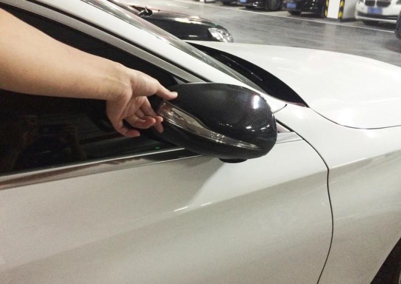C-Class Autoclave Dry Carbon Fiber Wing Mirror Cover for Mercedes Benz W205 W222