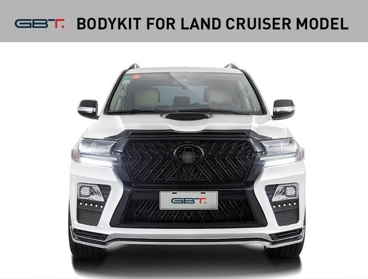 Gbt Vehicle Parts Headlight Hood Upgrade Front Rear Bumper for Toyota Land Cruiser 200 Model