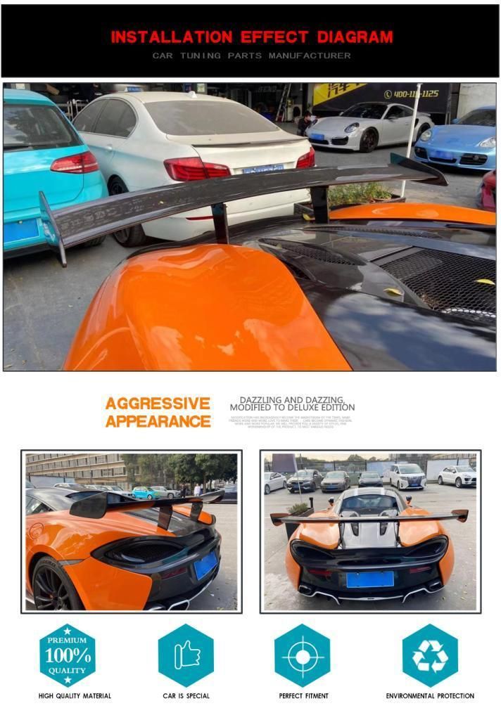 Carbon Fiber Wing Rear Spoiler for Mclaren 2015-2020