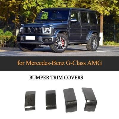 Carbon Fiber Front&Rear Bumper Trims Covers for Benz Mercedes G Class Amg 2019