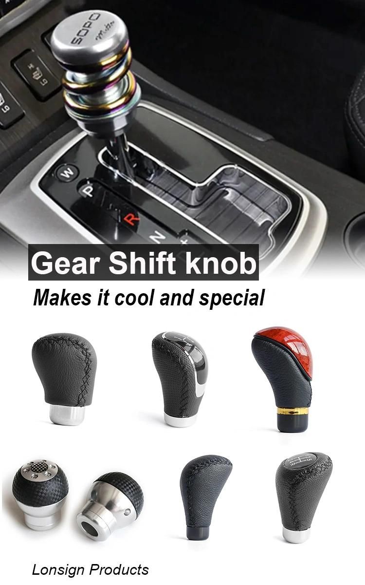 Universal Automatic Standard Genuine Leather Gear Shift Knob