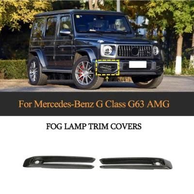 Carbon Fiber Fog Lamp Trims Covers for Benz Mercedes G Class Amg 2019