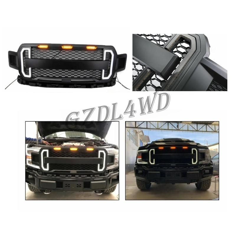 4X4 Pickup LED Light Front Grilles for Ford F150 2018