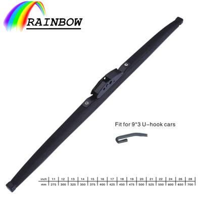 Factory Wholesale Carsoft/Beam/Flat/Multi-Fit Flat/ Frameless/Boneless Windshield Windscreen Wiper Blades