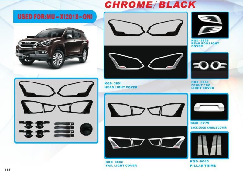 Chrome Door Handle Bowl for Isszu Mu-X 2013-on