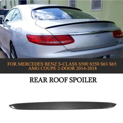 Carbon Fiber Rear Window Spoiler for Mercedes Benz S-Class S500 S550 S63 S65 Amg Coupe 2-Door 14-18