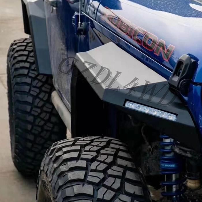 Fender Flare Steel Aluminum Alloy for Jeep Wrangler Jl 2018+