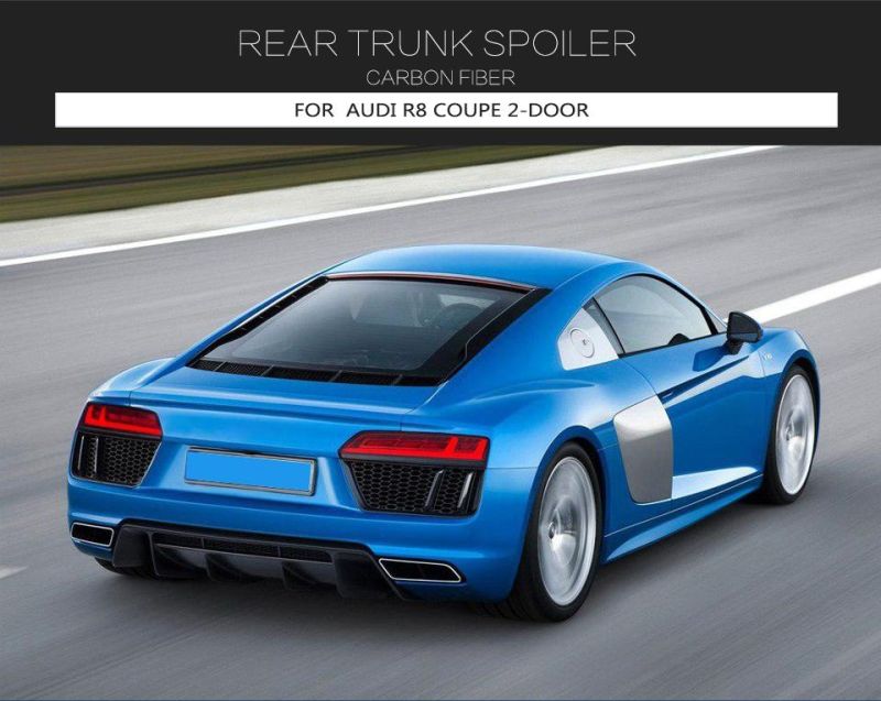 Carbon Fiber R8 Rear Trunk Wing Spoiler for Audi R8 2016-2019