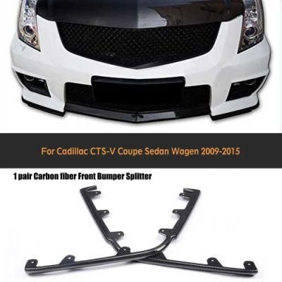Carbon Fiber Front Bumper Splitter for Cadillac Cts-V 2013-2014