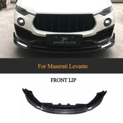 Jc-Wsm015-1 Carbon Fiber Front Bumper Lip Spoiler Bodykit Fit for Maserati Levante 2016-2019