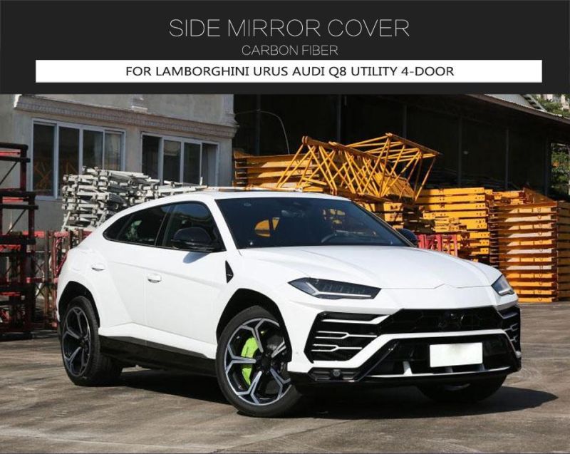 Carbon Fiber Mirror Case (two-piece set) for Audi Q8 Sq8 Rsq8 All-in-One Without Lane Change Assist 2018-2021