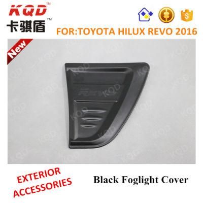 Black/Chrome Side Lamp Cover for Hilux Revo 2016 Toyota
