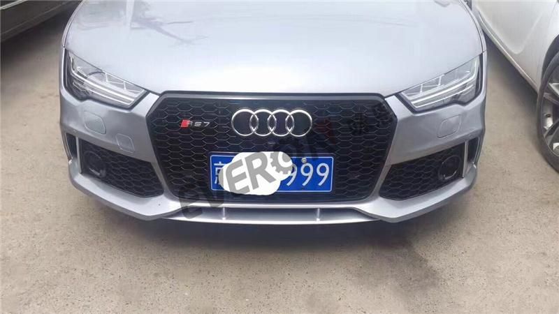 RS Style Front Bumper Grille for Audi A7 S7 2016-2018