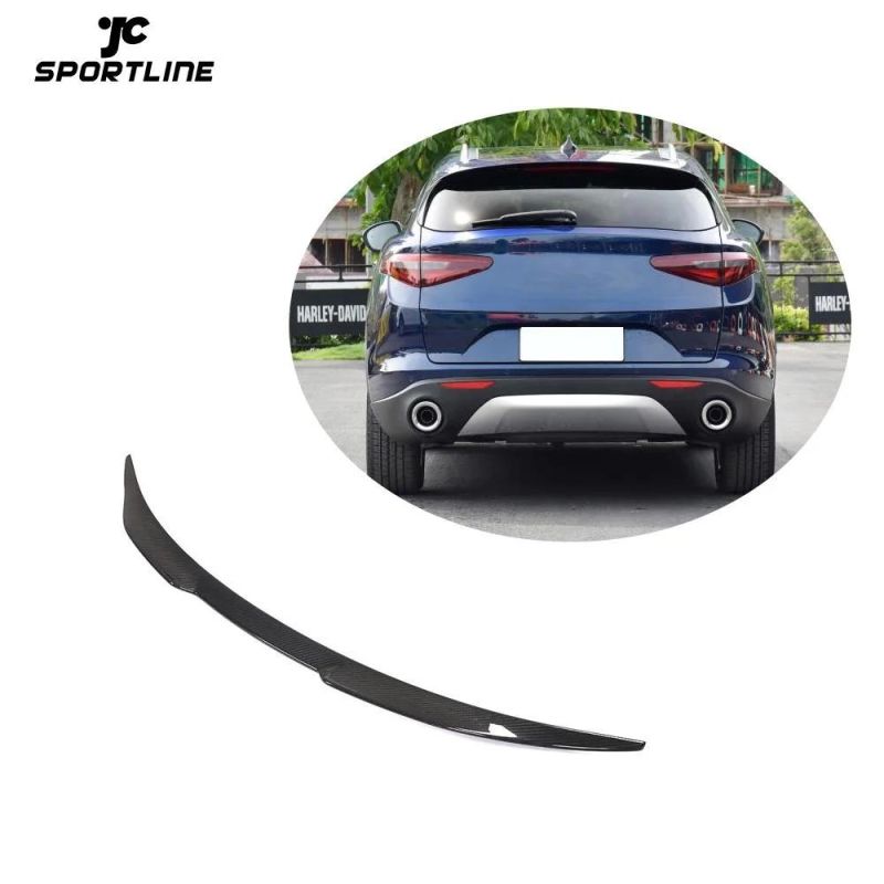 Carbon Fiber Rear Middle Spoiler for Alfa Romeo Stelvio 2017-2021