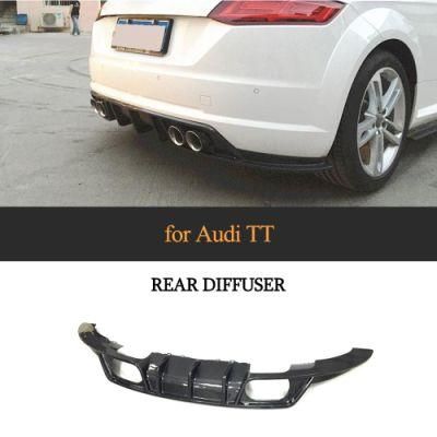 Jc-Wsm079 for Audi Tt MK3 2-Door 15-19 Carbon Fiber Rear Bumper Diffuser Body Kit