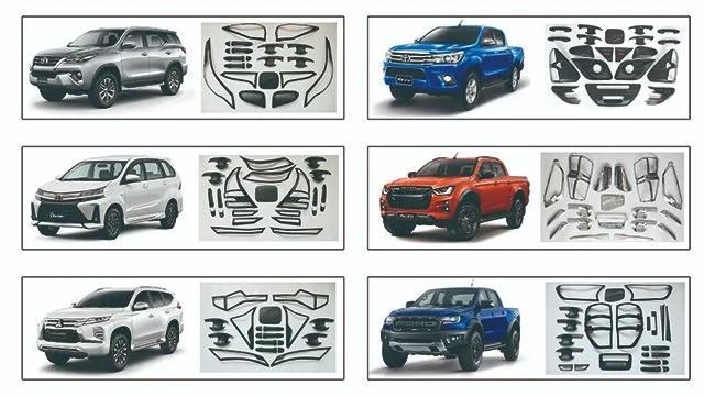 Hot Sale Cheap Car Models Accessories Black Chrome Combo Set Vigo 2012 Chinese Factory