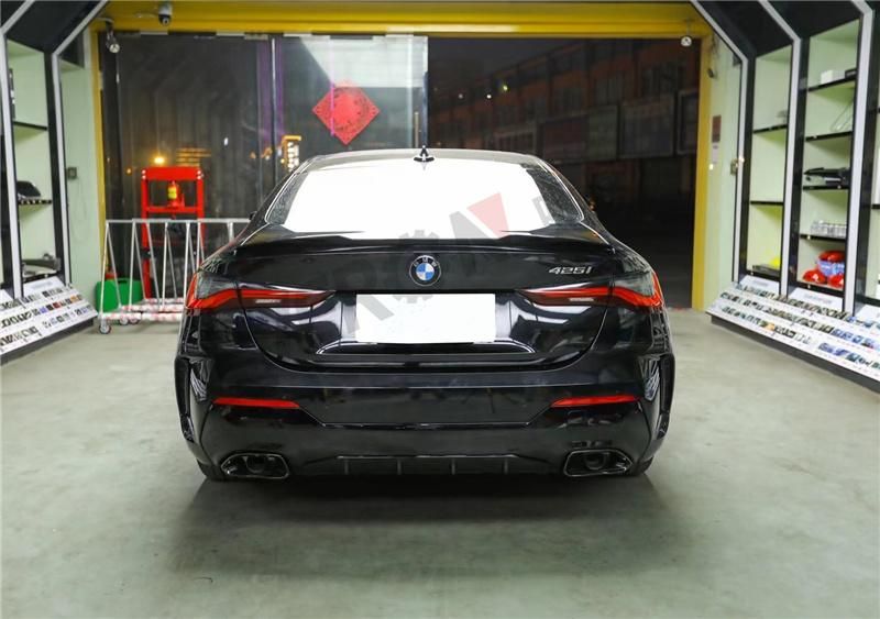 440d Rear Bumper Splitter Tail Lip Spoiler with Exhaust Tips for 4 Series G22