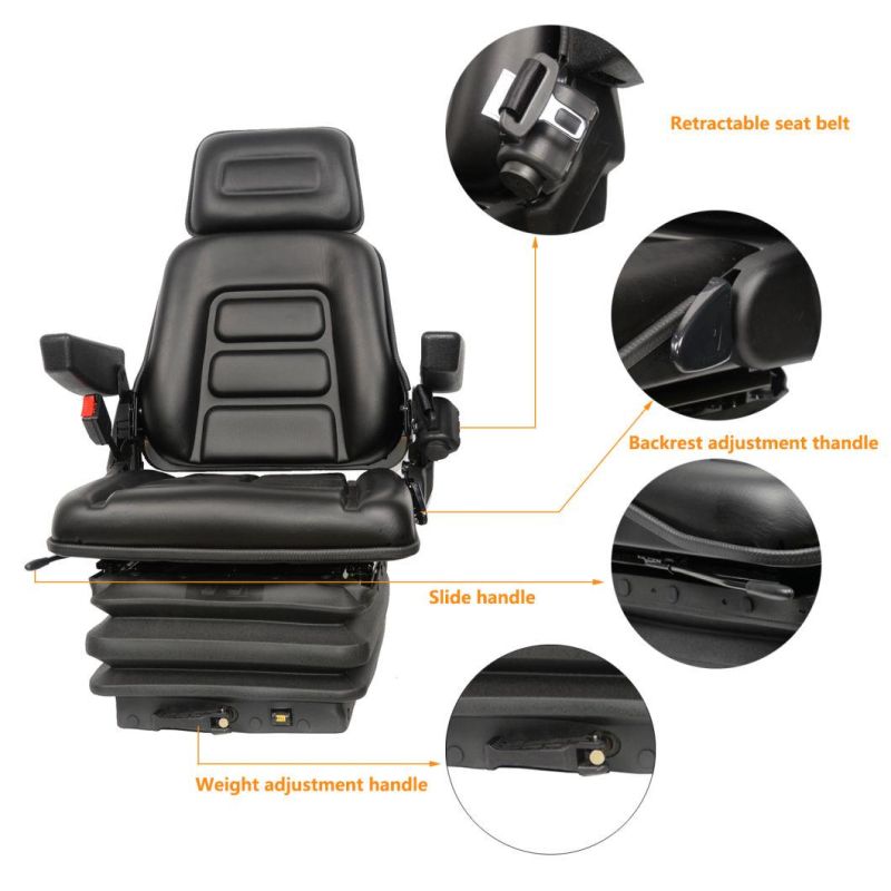 Fabric Hydraulic Suspension Truck Seat