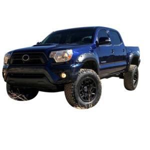 Pickups Parts ABS Modified Fenders with Rivet Paint Black Fender Flares for Tacoma 2016-2019