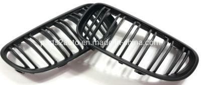 BMW E93 Double Line Matte Black Modified Radiator Grille 2010-2013, BMW E92 Double Line Matte Black Facelift Grille 2010-2013.