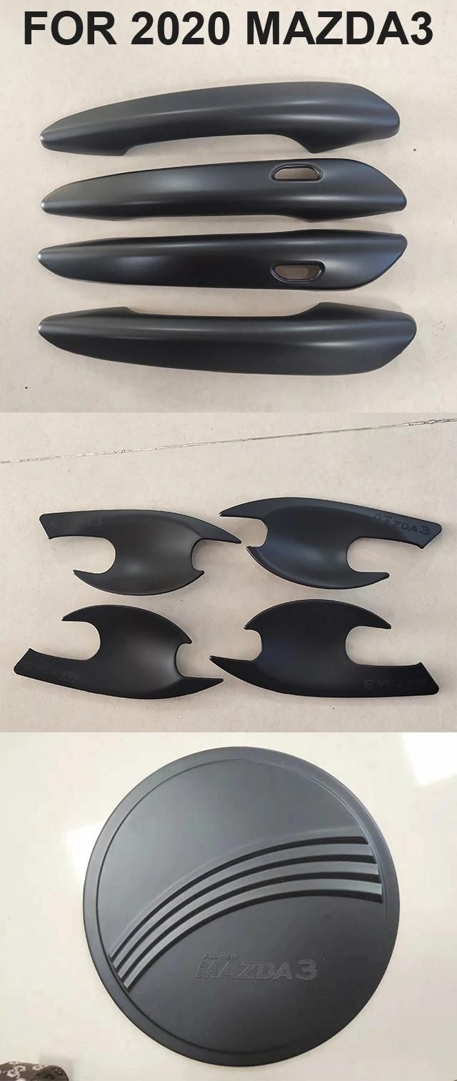 3m ABS Plastic Oil Gas Tank Cover Door Handle Sticker Cover Bowl for 2020 Mazda 3