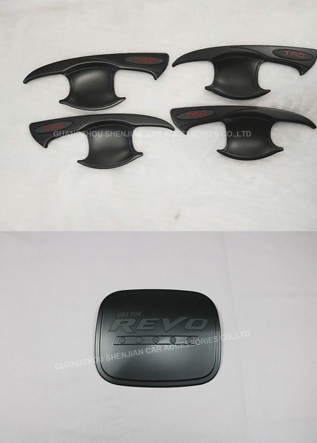 Top Quality Black Chrome Combo Body Set Garnish Fits 2016 Hilux Revo