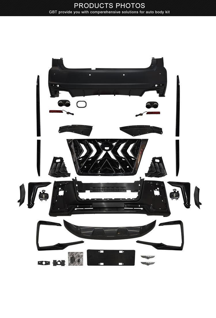 Gbt 2022 New Upgrade Black Hawk Simple Style Auto Parts Front/Rear Bumper Grille Body Kits for 2010-2019 Nissan Patrol Y62 Model