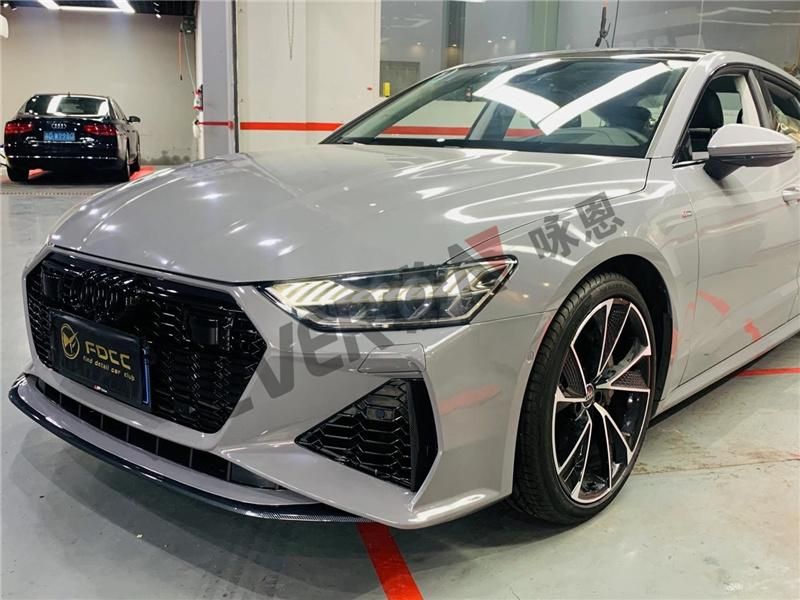 Carbon Fiber RS7 Style Front Bumper Assy Body Kit for Audi A7 2019-2021