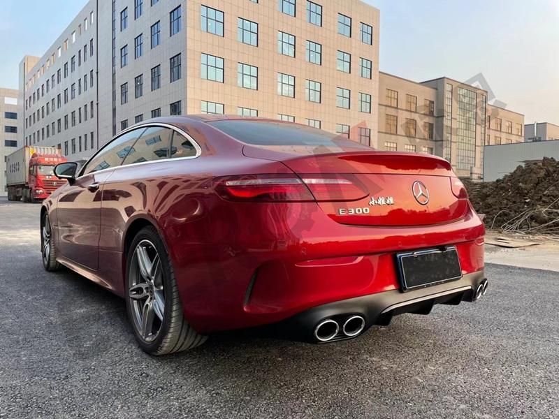 E53 Amg Rear Bumper Lip Diffuser with Tail Tipe for Benz E Class C238 Coupe Sport 2017-2022