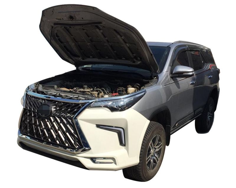 Car Front Bumper with Grille Rear Bumper for Toyota Fortuner 2016-2019 to Gx460 Lx570 Facelift Kit