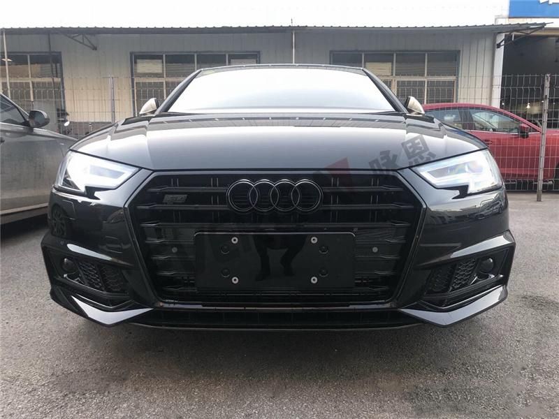 S4 Style Car Front Bumper Mesh Grille Grill for Audi A4 2017-2019