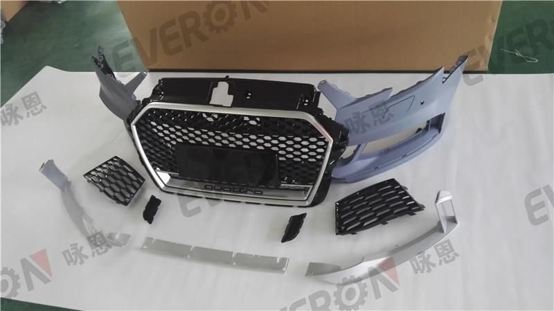 RS3 Looking Front Bumper Assy Body Kit for Audi A3 S3 2017-2019