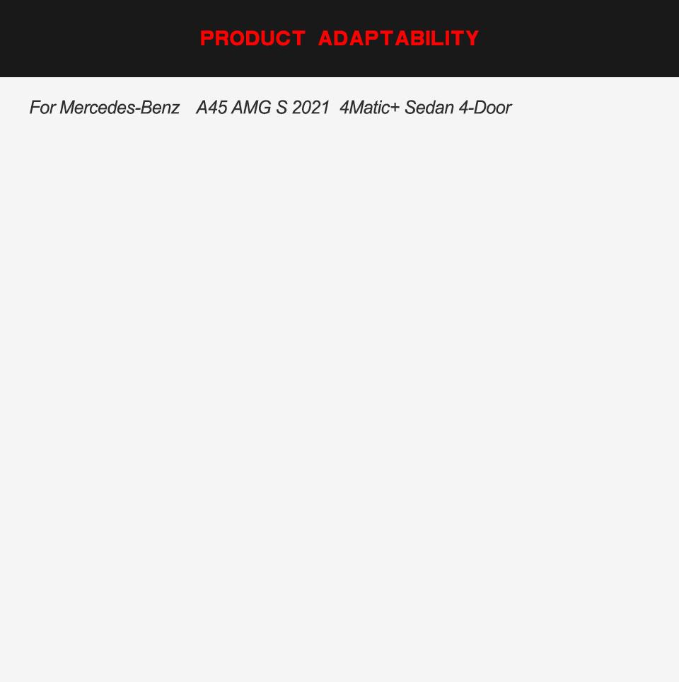 Carbon Fiber Front Bumper Canards for Mercedes Benz a Class V177 A45 Amg S Sedan 4-Door 2020-2022
