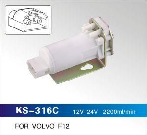12V 24V 2200ml/Min Windshield Washer Pump for Volvo F12