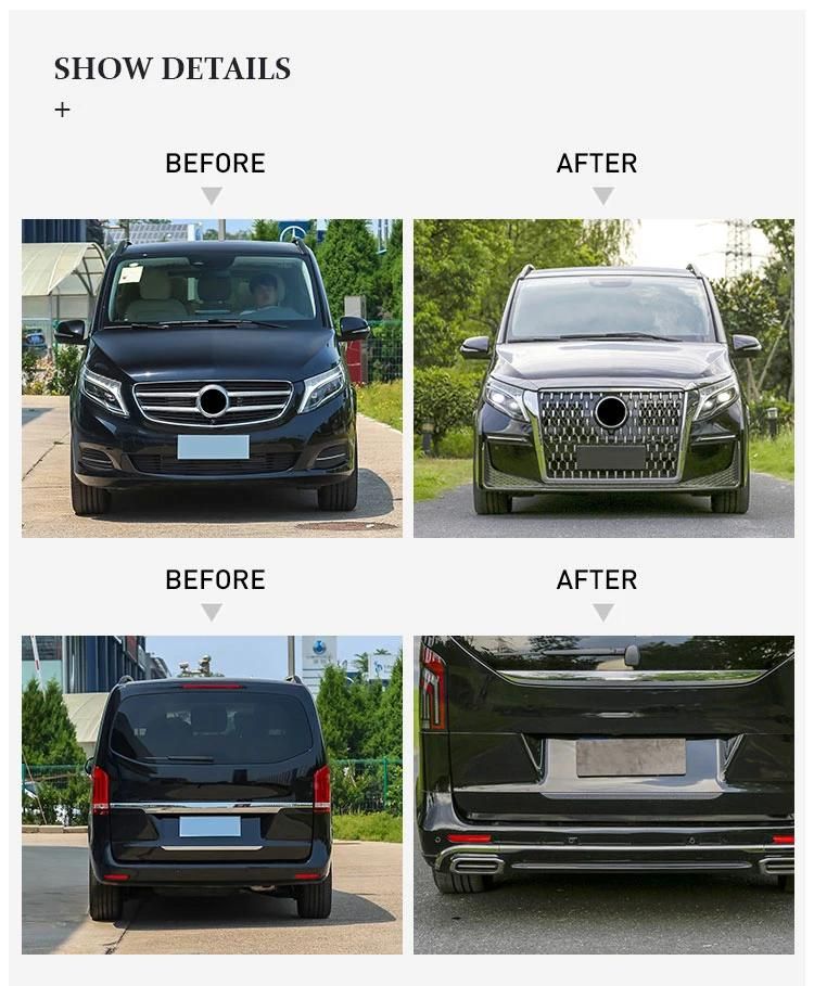 Gbt 2022 Popular Products Luxury Honour Star Mercedes Facelift Bodykit for Mercedes Benz V Class Bdy Kit Vito Upgrade Model
