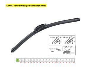 Universal Aerotwin Flat Wiper Blades for All Cars, Aerotwin Design, Replaceable to Bosch Wipers