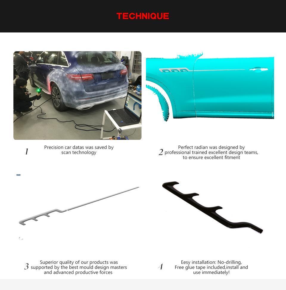 Carbon Fiber Fender Vents Trim for Maserati Levante 2016-2018